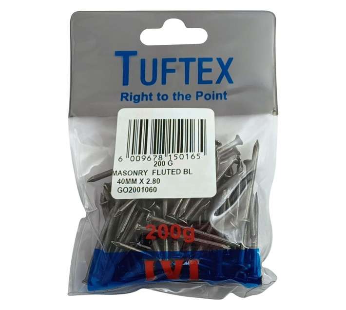 Tuftex Masonry Nails - White (40 x 2.8mm)