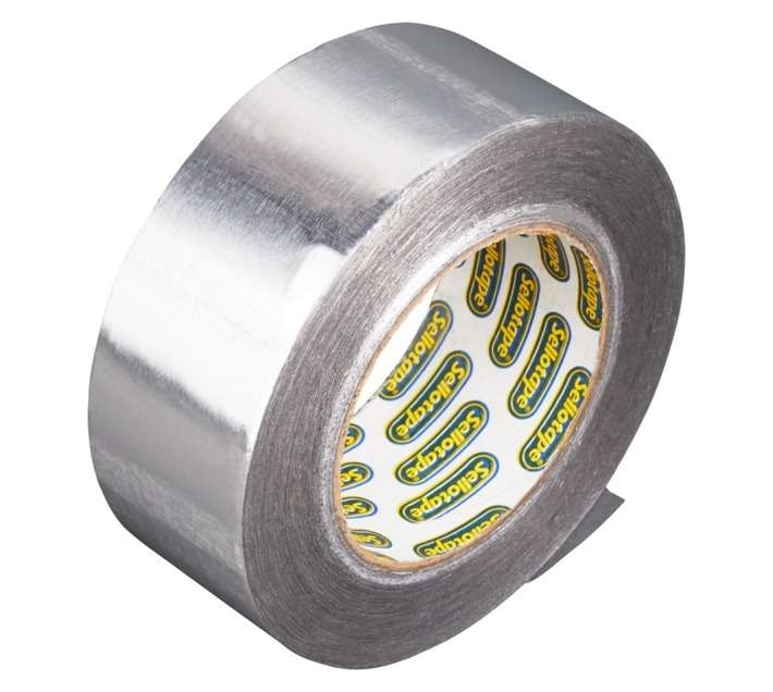 Sellotape Aluminium Foil Tape - Silver (48mm x 50m x 105mm)