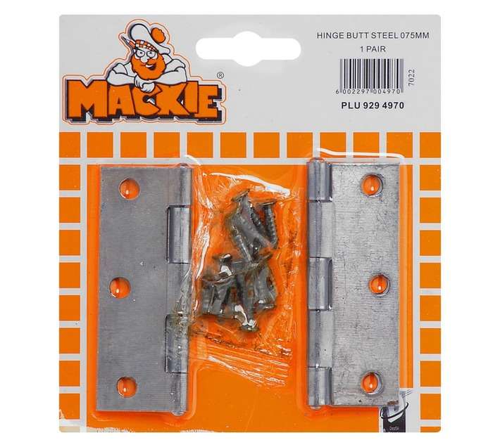 Mackie Butt Hinge -Steel (75mm)