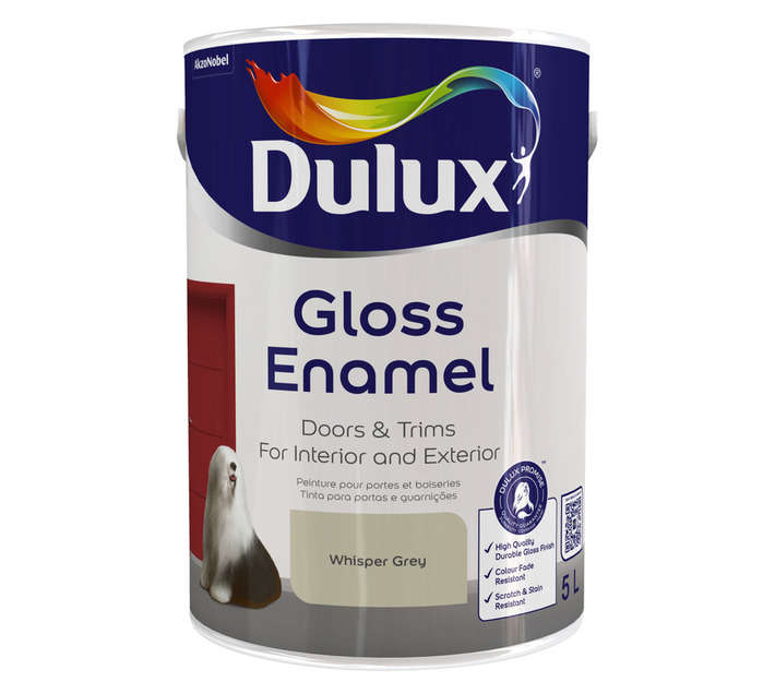 Dulux Gloss Enamel - Whisper Grey (5L)