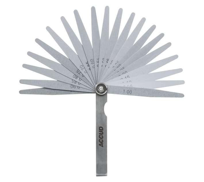 Accud 20 Piece Feeler Gauge (0.05-1mm)