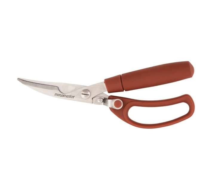 Megamaster Stainless Steel Meat Scissors - Red