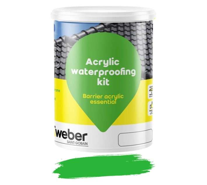 Weber Tylon Barrier Acrylic Essential Waterproofing - Green (5L)