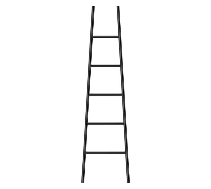 Jeeves ZAL0520GL Tangent L Ladder Towel Rail - Black (520 x 1890mm)
