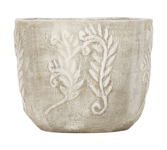 Medium Roman Pot - White
