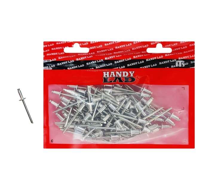 Rutherford 100 x Aluminium Blind Rivets (10 x 4.8mm)