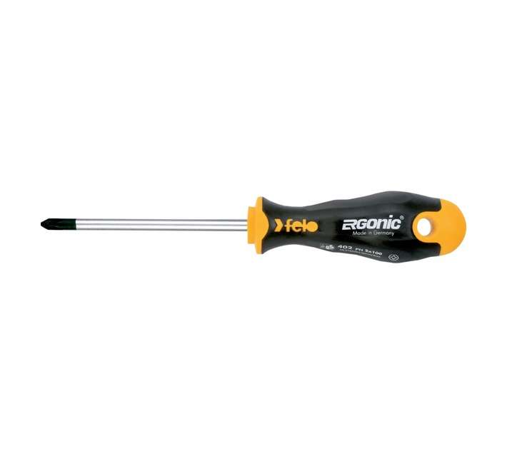 Felo PH2 Ergonic Philips Screwdriver - Black/Yellow (3.5 x 100mm)
