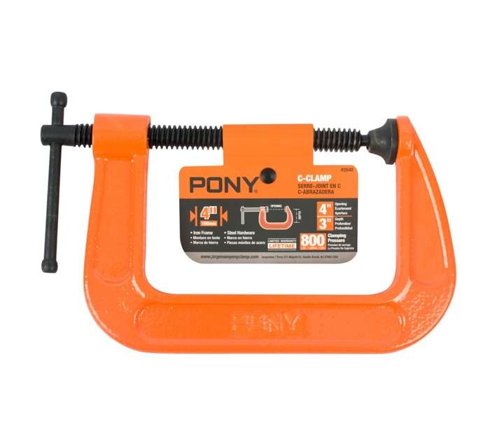 Pony C-Clamp - Orange/Black (100mm)