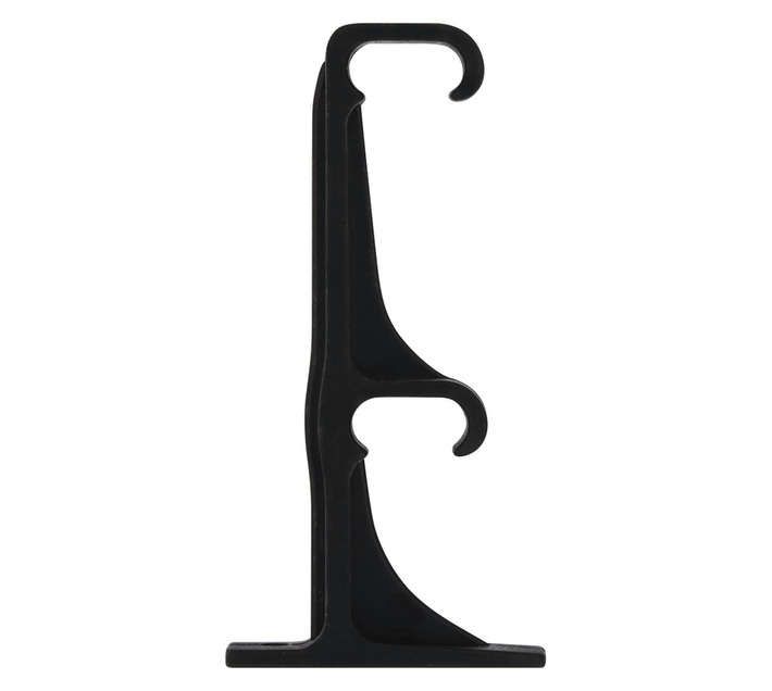 BRACKETS DBL TRACK BLK