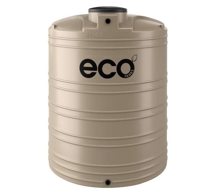 Eco Tanks Vertical Water Tank - Beige (2450L)