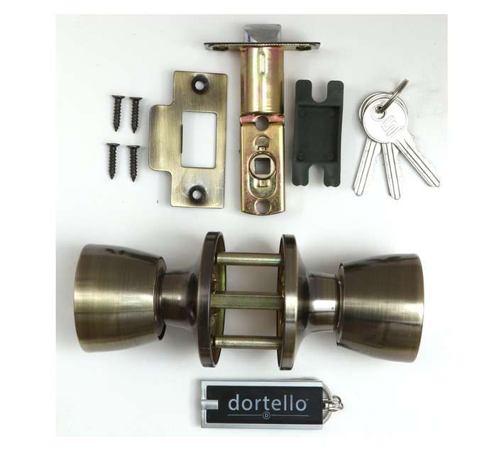Dortello Antique Brass Tulip Lock