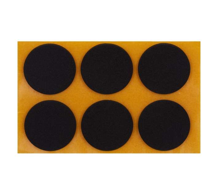 Safe Top Adhesive Non Slip Bumper Round - Black (30 x 2.5mm x 6 Pads)