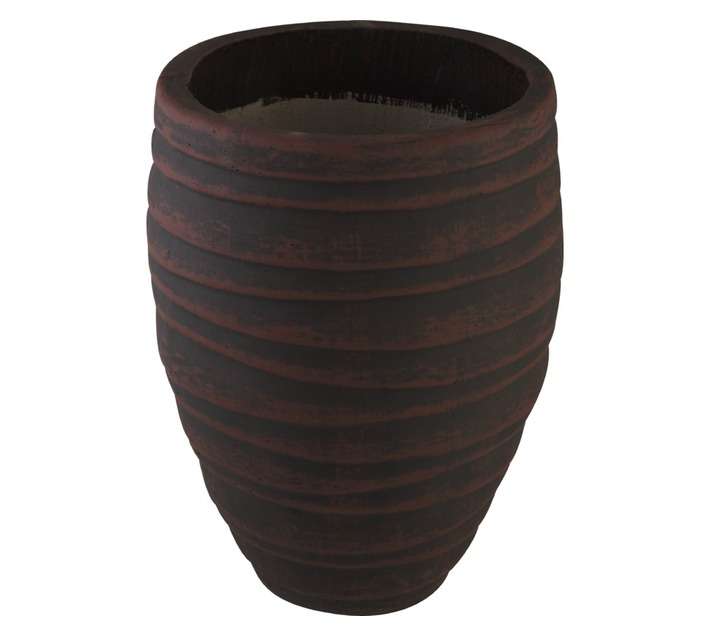 Unique Stone Meduim Waterlog Pot - Assorted