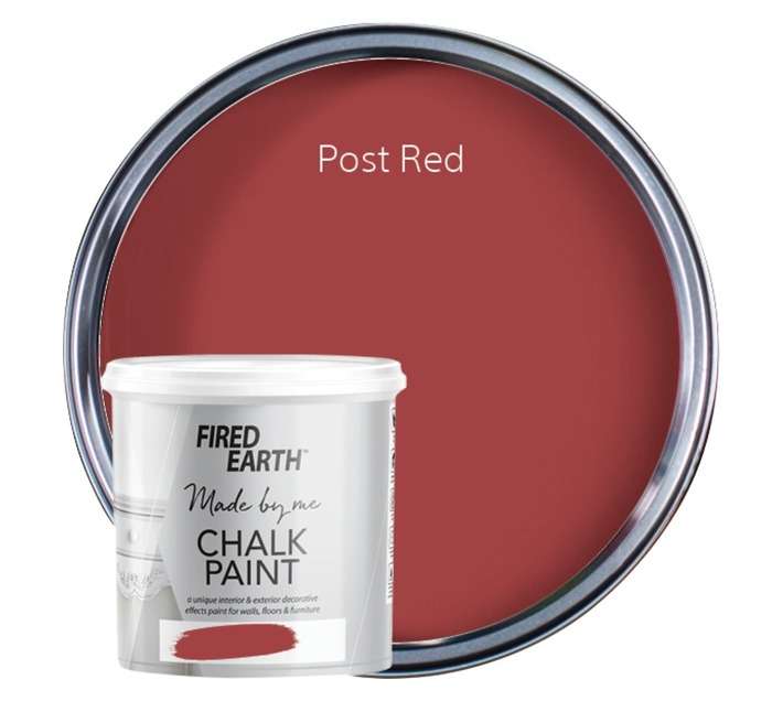 Fired Earth Chalk Furniture and Wall Paint - Post Red (1L)