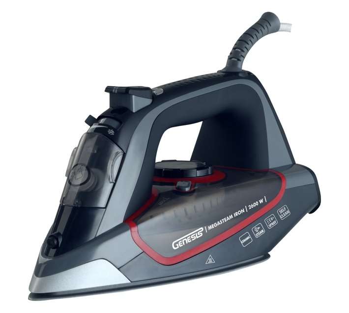 Verimark Genesis Mega Steam Iron - Black/Red (2600W)