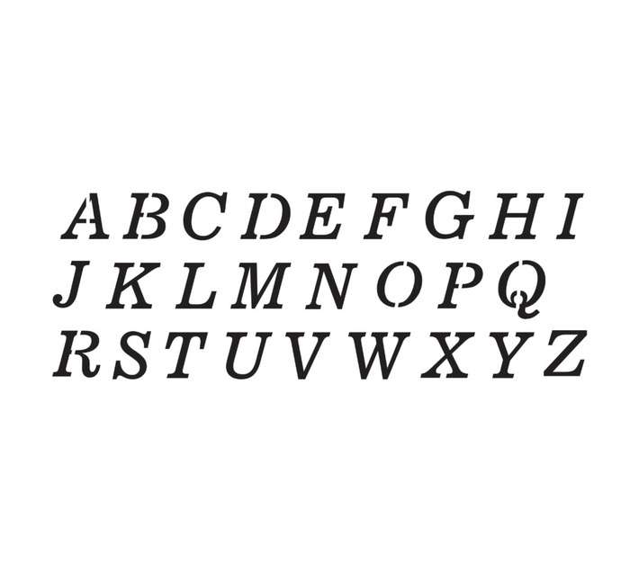 Unlimited News Cap 25 Stencil (290 x 102mm)