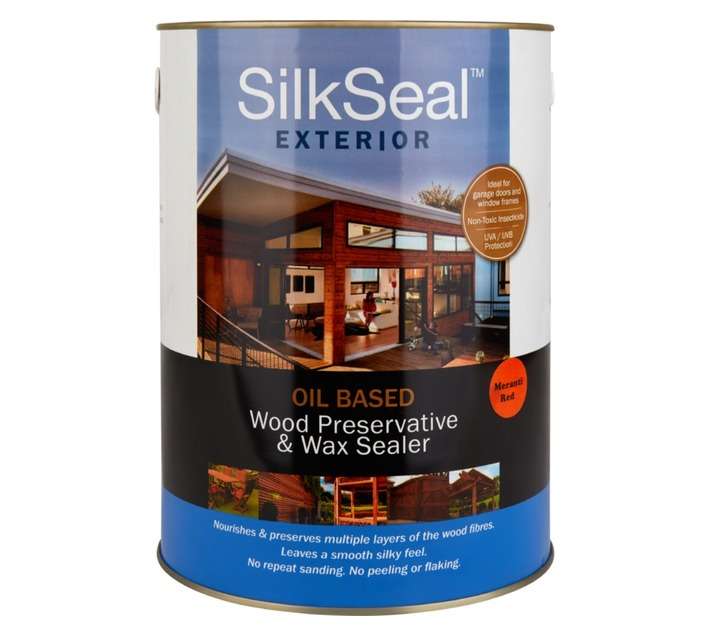 Silkseal Wood Preservative - Meranti/Red (5L)