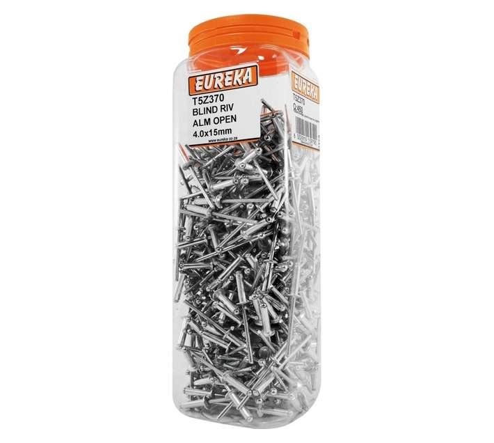Eureka 450 x Aluminium Open Blind Rivets (4 x 15mm)