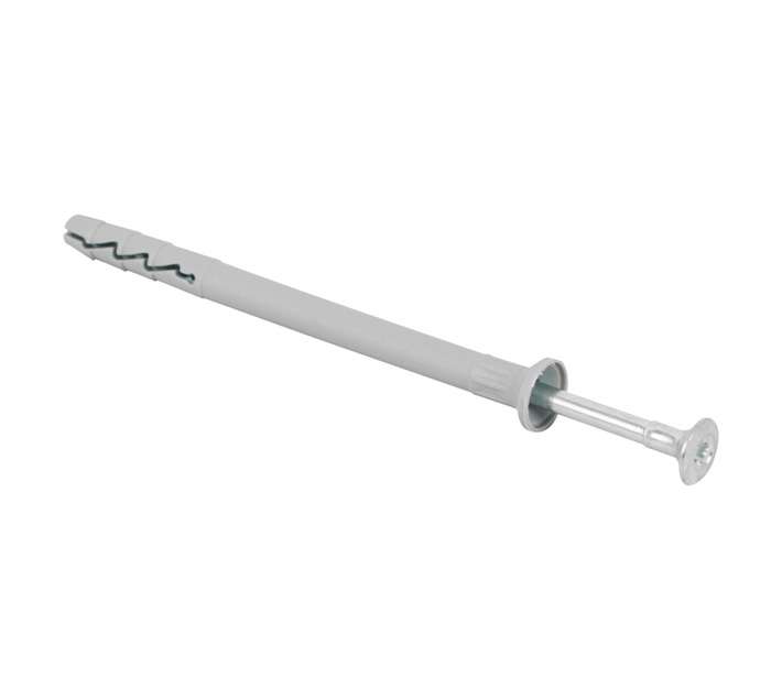 Rawlplug 50 x Hammer in Plugs and CSK Screws - Silver (6 x 80mm)