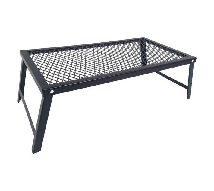 Lifespace Foldable Charcoal Braai Table Grid With Canvas Carry Bag - Black (560 x 310 x 200mm)