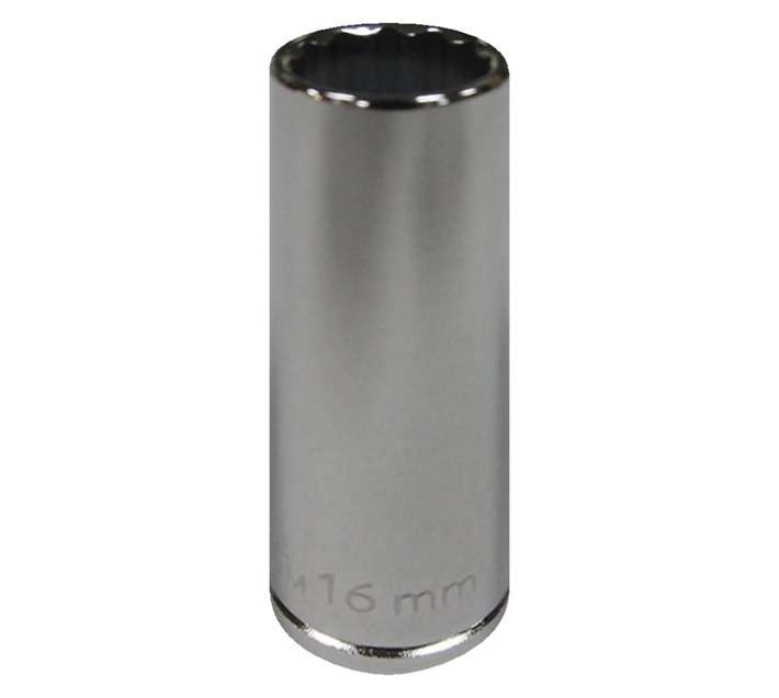 Mastercraft D/Wall Socket 1/2 Inch Dr 12 Pt - Chrome (16mm)
