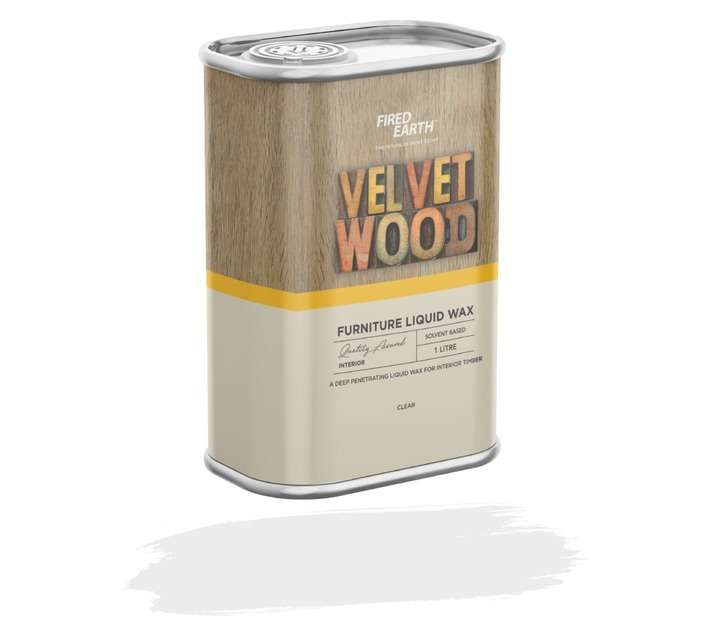 Fired Earth Velvet Wood Furniture Liquid Wax - Clear (1L)