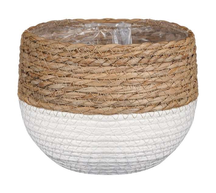FDB Jorck Planter Basket - Brown/White (260 x 240mm)