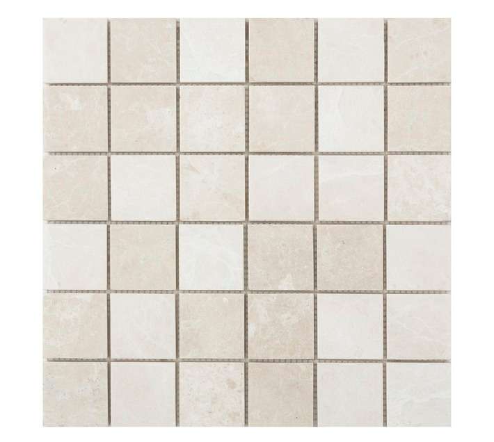 Artmar Natural Stone Mosaic Marble Pattern Tile - Burdur Beige (48 x 48mm)