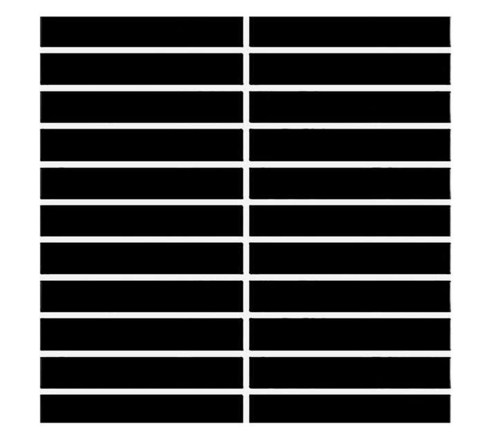 Douglas Jones KitKat Mosaic Tiles - Black (296 x 300 x 5mm)