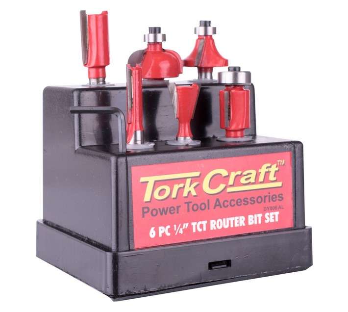 Tork Craft 6 x 1/4inch Shank Router Bits