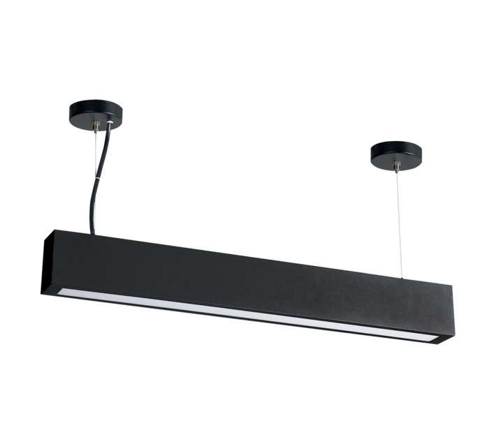 Bright Star Lighting 1 Light Liner Strip Pendant - Black (12W)