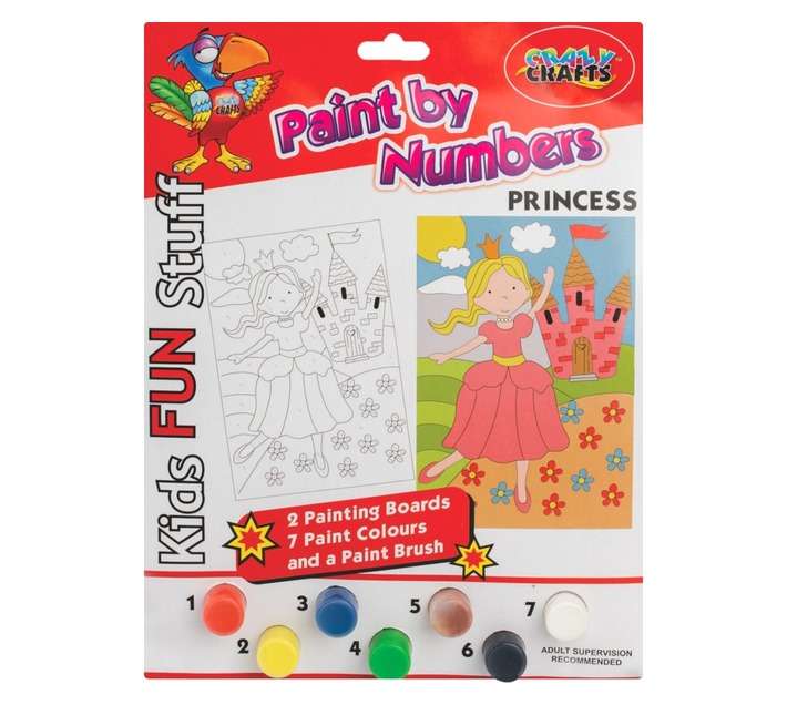 Crazy Crafts Princess Painting By Numbers Kit