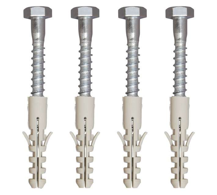 IKA Nylon Plug M12 x 60mm with Coach Screw10 x 70mm TP (4 Pack)