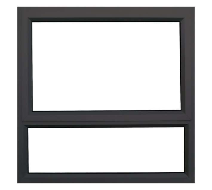 Swartland Kenzo PT99C Aluminium Top Hung Window - Charcoal (890 x 890mm)