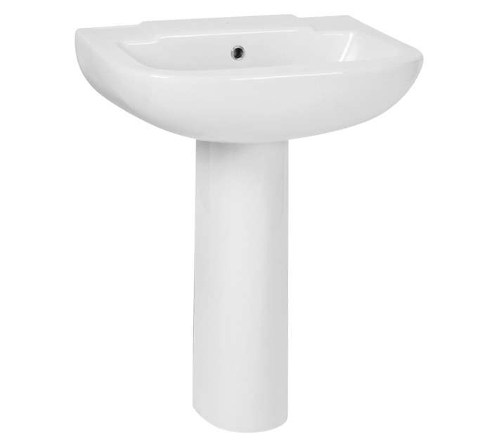 Betta Mirage Basin and Pedestal Boxed - White