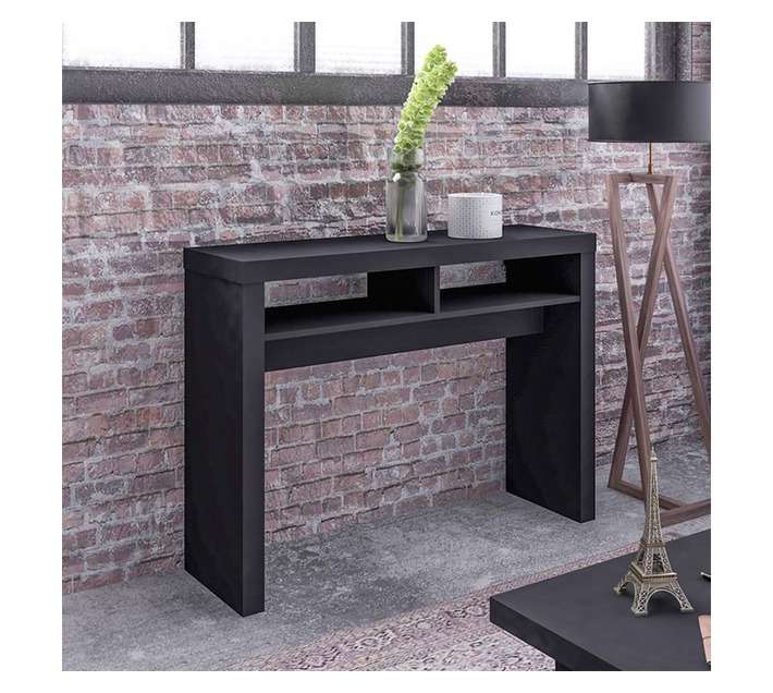 Click Furniture Vegas Console Table - Black (1100 x 300 x 805mm)