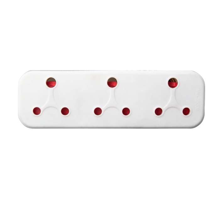 PowerWorx Adaptor 3x16amp - White