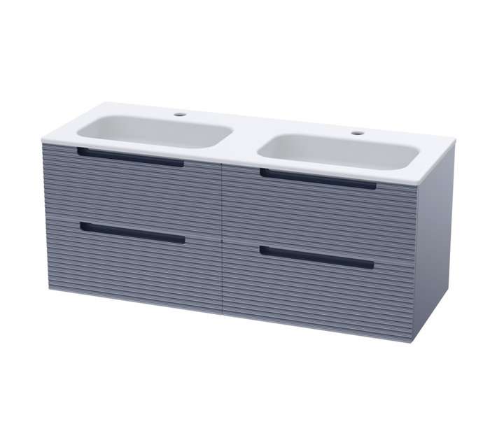 Luximo Design 4 Drawer Cara Vanity Cabinet - Mystic Blue (1200mm)
