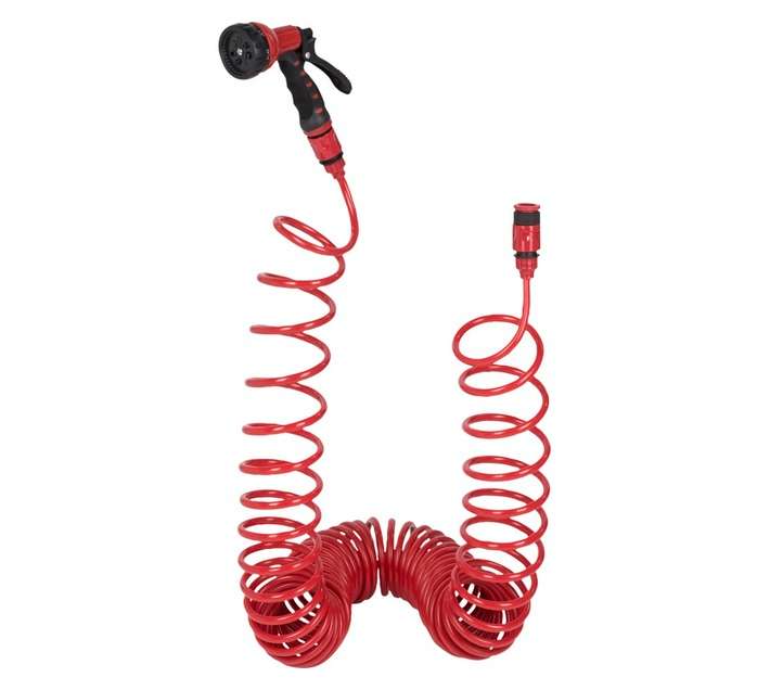 Kreator Spiral Garden Hose Set - Red (15m)