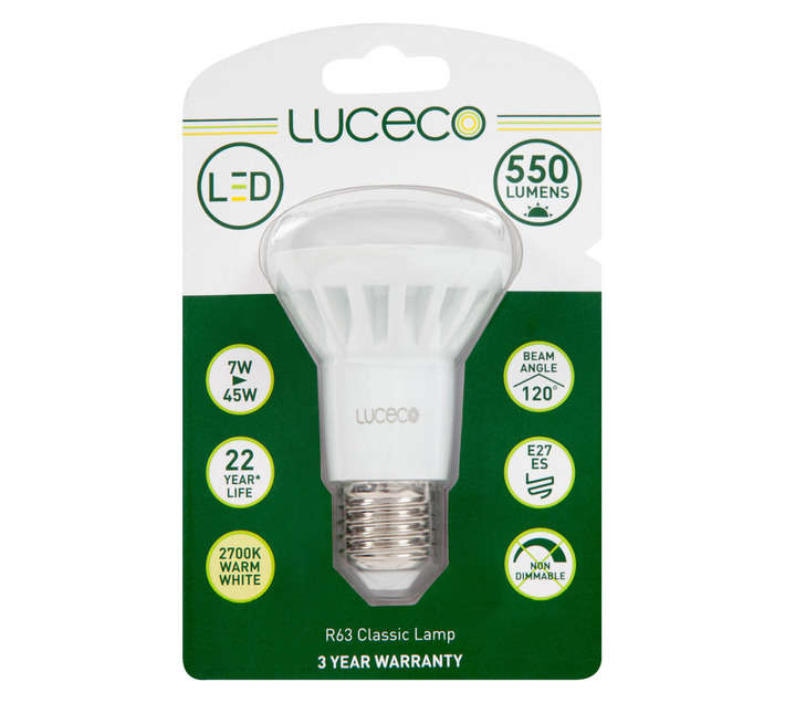 Luceco R63 E27 LED Lamp - Warm White (7w)