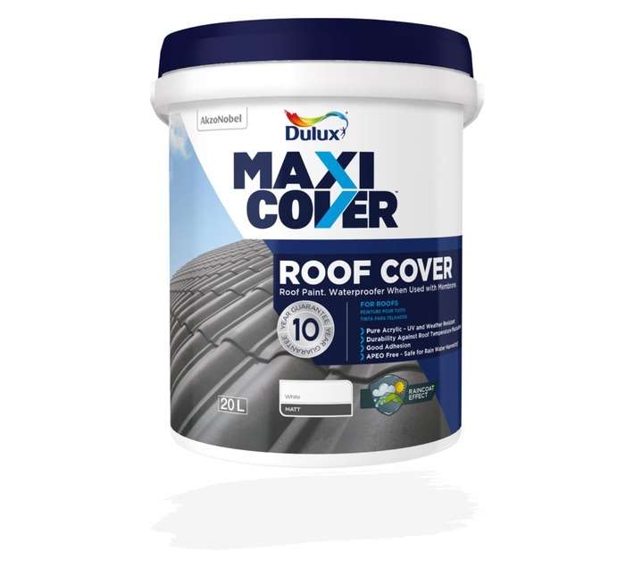 Dulux Maxicover Roof Cover - White (20L)