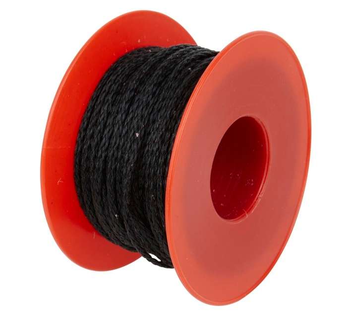 Lacing Cord and Needle - Black (25m)