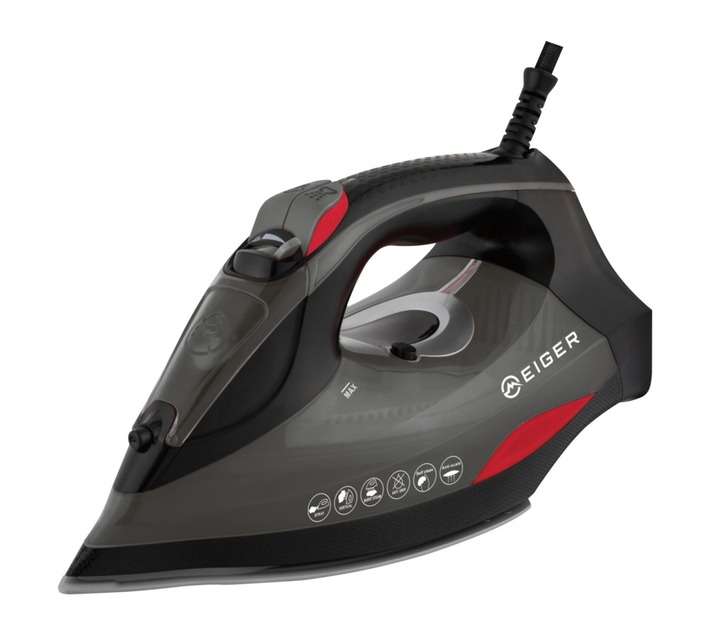 Eiger EG-DSI002 Trinity Steam Iron - Black/Red (2600W)