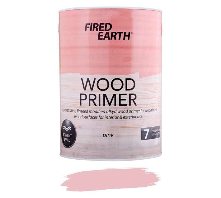 Fired Earth Wood Primer - Pink (5L)