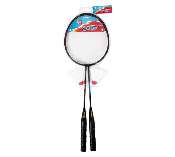 Shoot 2 Player Racquet Set - Red/Blue
