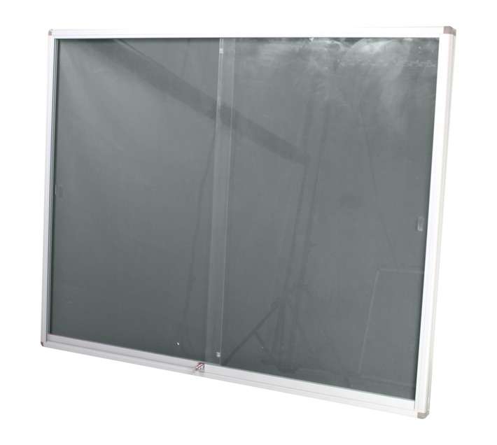 Parrot Products BD3841L Display Case Pin Board - Grey (1200 x 900mm)