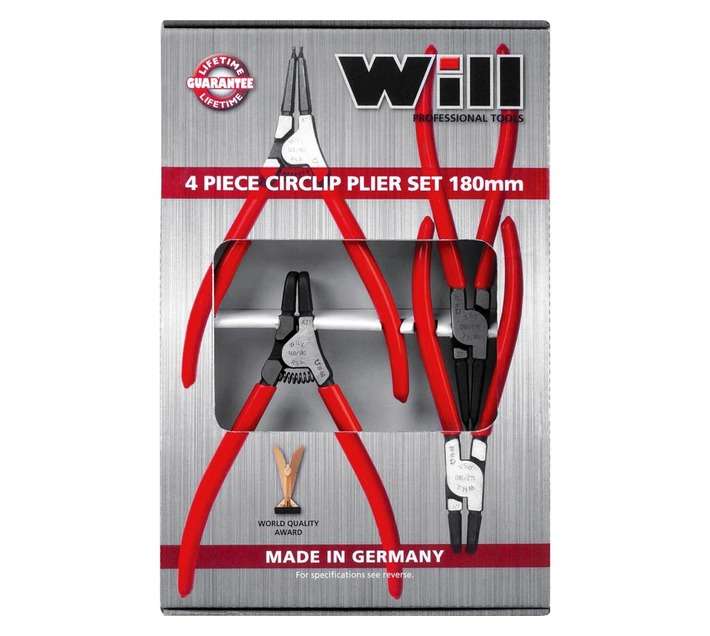 Will 4 Piece Circlip Plier Set (180mm)