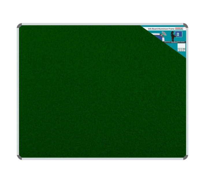 Parrot Products BD0748G Aluminium Frame Information Board - Green (1200 x 1000mm)