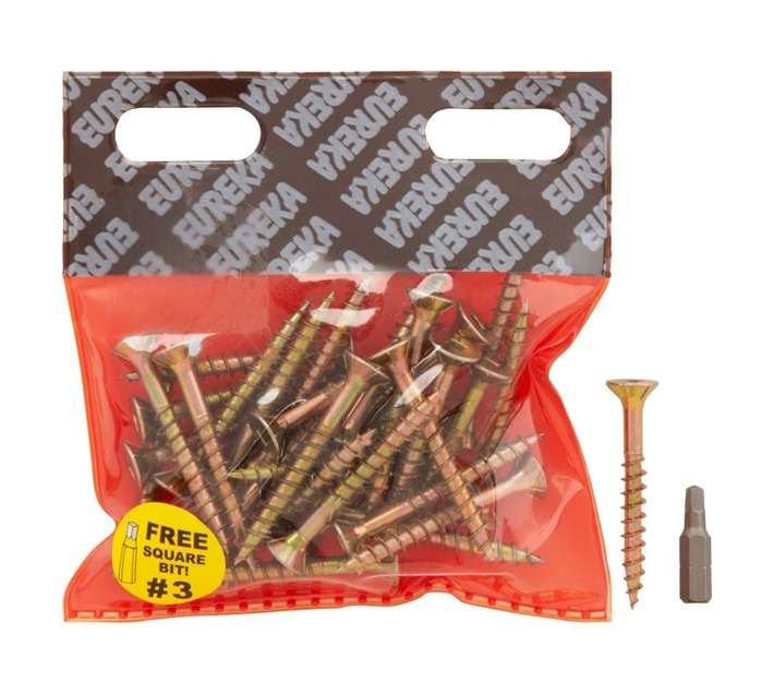 Eureka 1FG60U 6 x 50mm Cut Screw Smooth Shank (30 Pack)