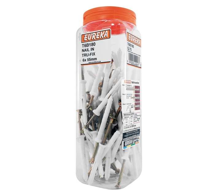 Eureka 6 x 55mm Nail In Tru-Fix (Q75)